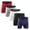 White, variant on Coorders Men's Value Pack Assorted Cotton Boxer Briefs, Mix Colour 5 Pack