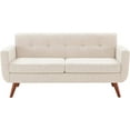 thumbnail image 5 of Tbfit 67" W Loveseat Sofa, Mid Century Modern Decor Love Seats Furniture, Button Tufted Upholstered Love Seat Couch for Living Room (Beige), 5 of 7