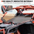 thumbnail image 4 of SAUTVS X3 Dark Tinted Half Windshield Scratch Resistant Hard Coat Poly Vented Mid Windshield for Can Am Maverick X3 XRS XDS Turbo R Max 2017-2024 Accessories, 4 of 4