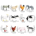 thumbnail image 3 of Lifelike Realistic Bird Figurine Decorative Desktop Ornament Chicken Goose Animal Display Model 12PCS, 3 of 6
