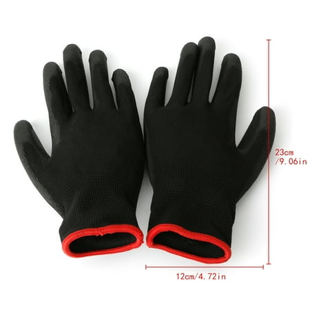 

SIEYIO 1 Pair Nylon PU for Palm Coated Protective Safety Work Gloves Garden Grip Builde