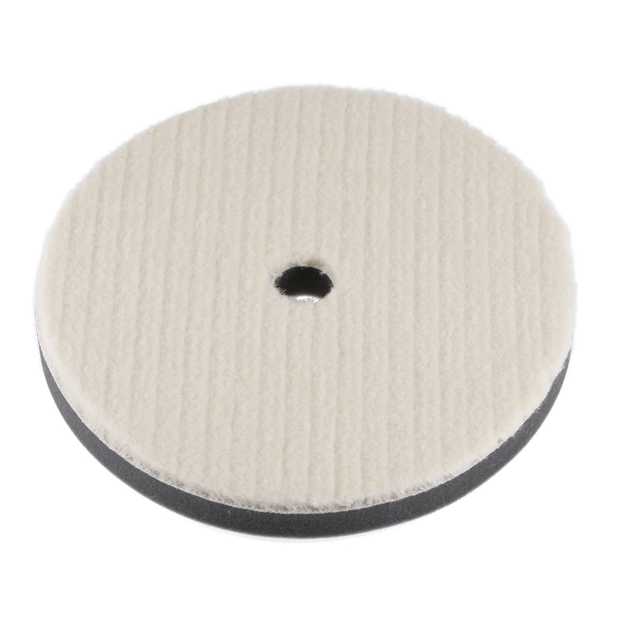 7" Wool Felt Sponge Polishing Pad Hook and Loop Buffing Wheel with Hole