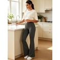 thumbnail image 6 of NELEUS ButterSoftFlex Womens Flare Leggings Athletic Yoga Workout Pants Bootcut High Waist with Side Pockets,Gray,US Size S, 6 of 12