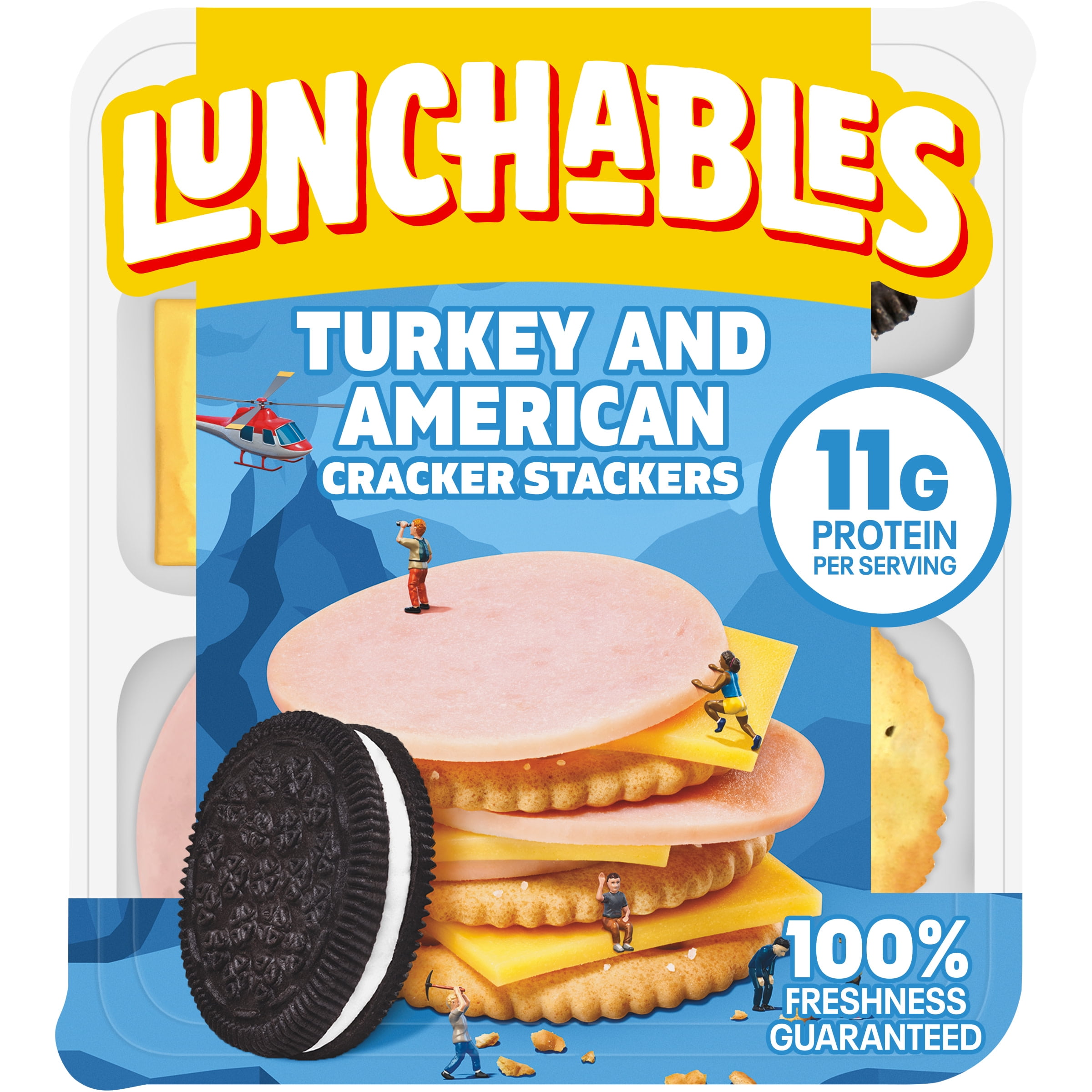 Lunchables Turkey & American Cheese Cracker Stackers Kids Lunch Snack