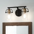 thumbnail image 3 of Transitional Bath Vanity 8.75 Inches High-Matte Black Finish Quoizel Lighting Emr8602mbk, 3 of 8