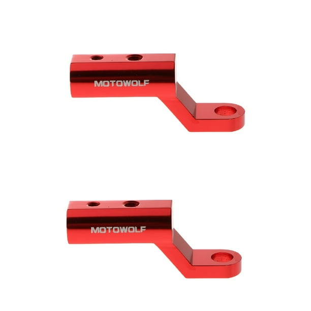 Elevador de montaje en espejo para motocicleta, elevador de soporte para espejo Extensores Adaptadores, manillar de motocicleta 7/8 22 mm Soporte para espejo, adaptador de espejo retrovisor