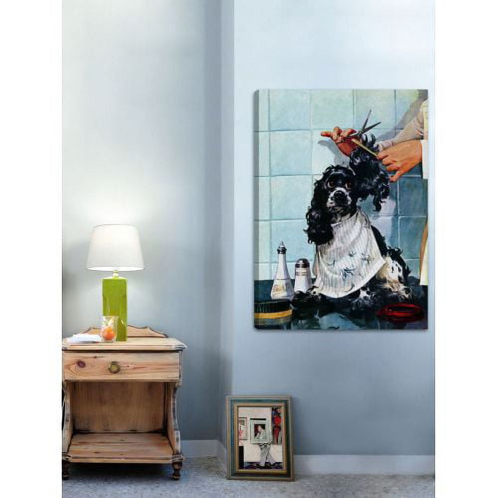 "Butch's Haircut" Painting Print on Canvas