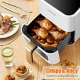 thumbnail image 7 of PRIJESSE Deime 4.2 qt Air Fryer, White - Digital LCD, 7 of 7
