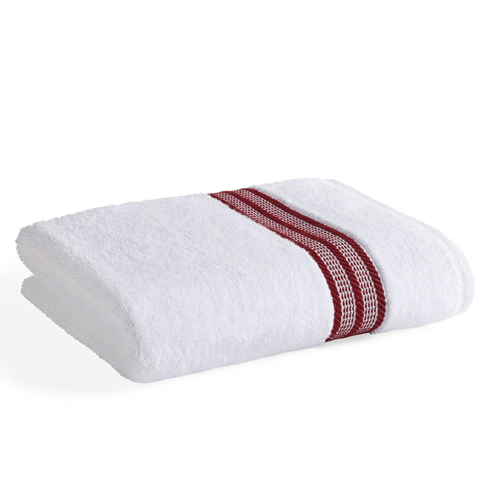 Better Homes & Gardens Bath Collection Single Bath Towel, White with
