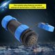 thumbnail image 1 of IP68 SP21 9 Pin (12 Pin) Waterproof Plastic Aviation Plug Connector, 1 of 3