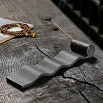 1pc Zen Meditation Incense Stick Holder - Ceramic Insence Stick Burner with Ash Catcher - Home Decor (Without Incense)