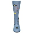 thumbnail image 2 of MeMoi Men's Police Bamboo Crew Socks - Mens - Male, 10-13, Denim Heather, 2 of 3