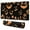 Black Halloween Pumpkin-1, variant on Long Mouse Pads for Desk,Black Halloween Pumpkins Desk Mats on Top Of Desks, Desk Mouse Pad Extra Large with 3mm Non-Slip Base and Stitched Edge for Gaming,Office,Work,Home 31.5"x11.8"