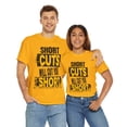 thumbnail image 5 of DJH Apparel | Short Cuts Will Cut You Short Motivational Unisex T-shirt, 5 of 5