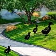 thumbnail image 5 of Decoración de jardín de metal, 4 piezas de estatuas decorativas de metal, pato patio arte jardín lindos patos de hierro para decoración de jardín de césped decoración de fiesta de estilo retro europe JAMW Sencillez, 5 of 5