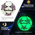 thumbnail image 3 of Soccer Ball, Glow in The Dark Soccer Ball Size 3 / 4 / 5, MILA CHIC Glowing Luminious Soccer Balls Gifts for Boys, Girls, Men, Women Indoor-Outdoor Soccer Training (with Pump), 3 of 6