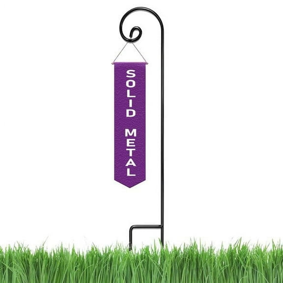 Ashman Shepherd Hook, 65-inch, 1/2-inch Diameter, Black Metal for Hanging Plants & Bird Feeders