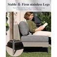 thumbnail image 6 of LayinSun 12-Piece Wicker Rattan Patio Furniture Set, Deep Seating Outdoor Modular Sectional Sofa Conversation Set with Thick Cushions for Lawn, Garden, 6 of 8