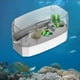 thumbnail image 3 of Tanque de tortuga tortuga con bomba de de instalar Salida de drenaje inferior Áreas multifunción Paneles transparentes para una mejor , pequeño blanco Yinane tanque de tortuga, 3 of 6