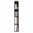 thumbnail image 6 of Furinno FULDA 4-Tier 6-In Width Narrow Bookcase 9.3 x 5.9 x 41.6 Amber Pine, 6 of 8