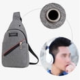 thumbnail image 4 of Mens Mini Crossbody Sling Bag Fashion Chest Shoulder Crossbody Chest Shoulder For Travel Bag, 4 of 9