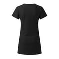 thumbnail image 4 of Dresses for Women 2025 Elegant Classy, Womens Dresses,Women's Flowy Summer Dress Round Neck Short Sleeve Comfortable Beach Lightweight Breathable Casual Outfit, 4 of 5