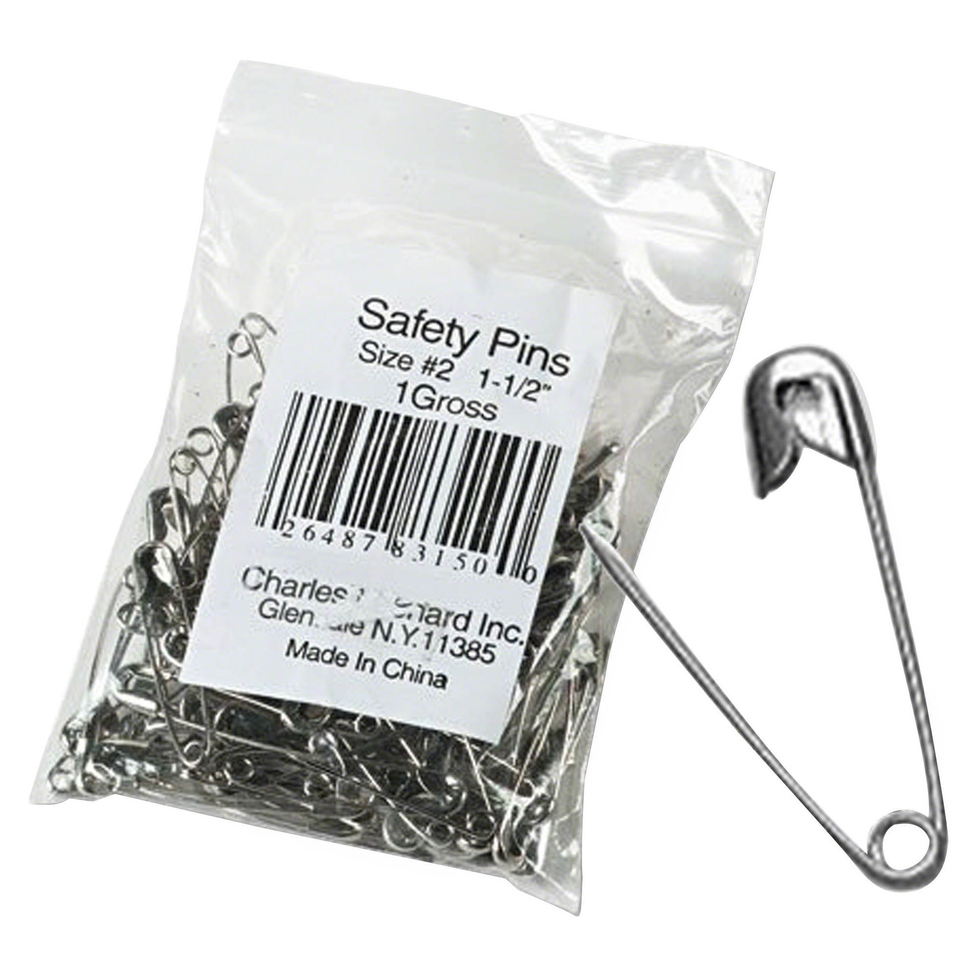 CLI, LEO83150, Safety Pins, 144 / Pack, Silver - image 2 of 2