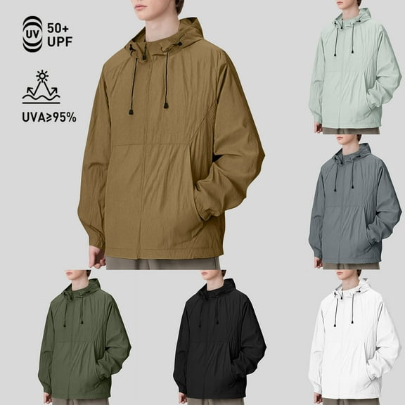 RYDCOT Cooling Mosquito Jacket with Hood for Men & Women - UPF 50  Sun Protection Fishing Shirts White