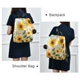 thumbnail image 4 of FORMRS Women's Travel Backpack Purse Anti-theft Hidden Pockets Casual Shoulder Bag, Beige Sunflowers, 4 of 7