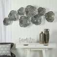 thumbnail image 3 of Nearly Natural 5' x 2' Floating Metal Floral Decorative Wall Art, Silver, 3 of 3