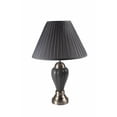 thumbnail image 1 of HomeRoots 468530 Silver & Dark Gray Table Lamp with Dark Gray Shade, 1 of 1