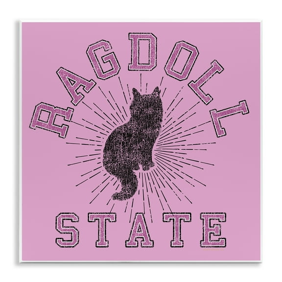 Stupell Industries Ragdoll Cat State Animals Painting Unframed Art Print Wall Art, 12 x 12