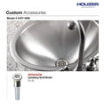 thumbnail image 7 of Houzer Opus 18 in Stainless Steel Topmount Single Oval Bowl Bathroom Sink without Overflow - CHT-1800-1, 7 of 7