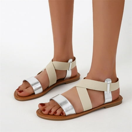 

Yedhsi Summer Ladies Sandals Casual Footwear Solid Color Women s Casual Sandals Women s Sandals