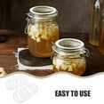 thumbnail image 2 of HONMEET Reusable White Silicone Jar for Jars, Secure Seal Bands for Canning and Storage, 2 of 8