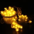 thumbnail image 2 of Guirnalda de luces LED de hadas con colgantes de piñas de 2 m, 3 m, 4 m, 5 m y 10 m con pilas AA para Navidad, fiestas de Año Nuevo, decoración de bodas, 2 of 5