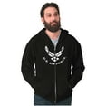 thumbnail image 5 of US Air Force Official USAF Symbol Zip Up Hoodie Men's Women's Brisco Brands S, 5 of 6