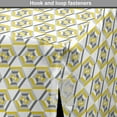 thumbnail image 4 of Yellow and White Dog Crate Cover, Futuristic of Hexagon Shapes on a Plain Background, Easy to Use Pet Kennel Cover Small Dogs Puppies Kittens, 7 Sizes, Earth Yellow Dimgray, by Ambesonne, 4 of 6