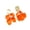 Orange, variant on Mightlink 1 Pair Retro Rose Petal Drop Earrings Long Style Exaggerated Dangle Earrings Bright Color Earrings Jewelry Accessories