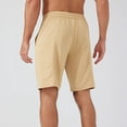 thumbnail image 4 of Lenago Cargo Shorts for Men Shorts for Men Men's Sports Shorts With Pockets for Running Outdoor Casual And Cycling Drawstring Shorts Beige XL, 4 of 5