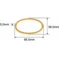 thumbnail image 3 of Stainless Steel Classic Plain Beaded Style Simple Bangle Bracelet, 3 of 6
