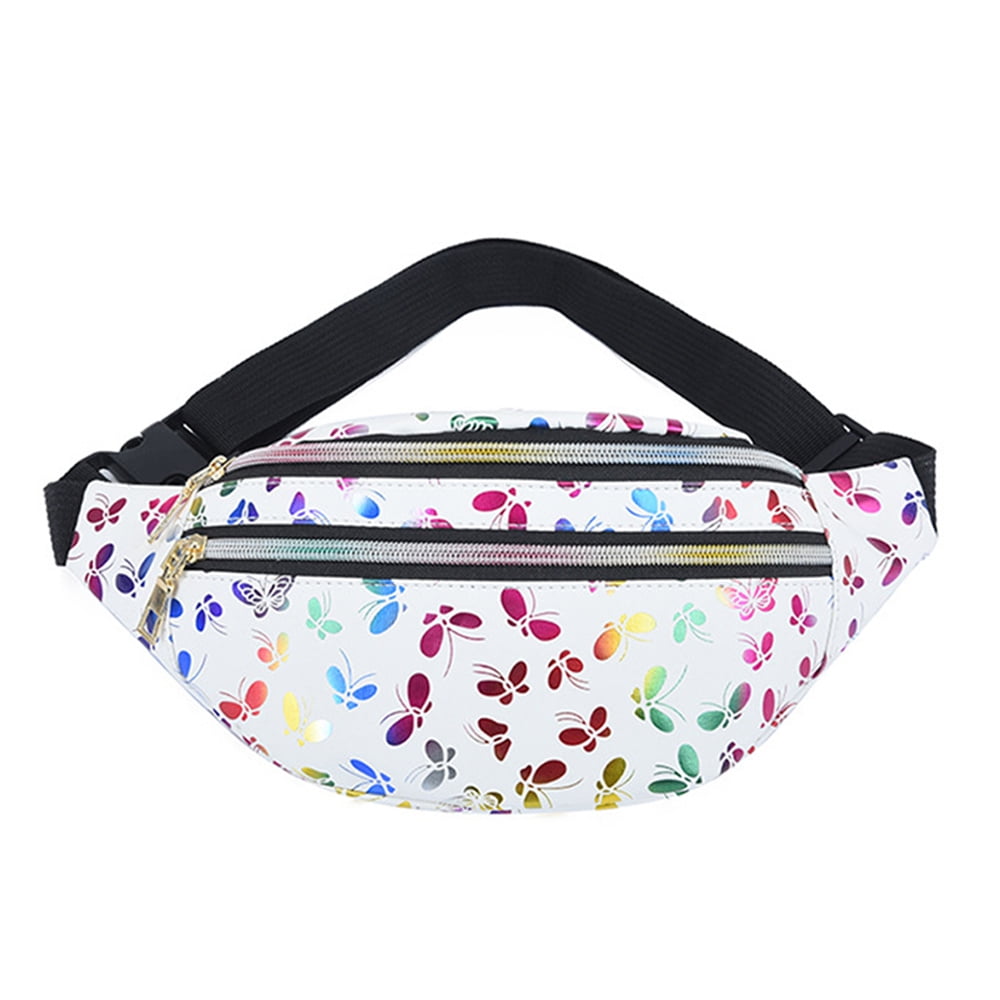 Laidan Fashion Women Waist Fanny Pack Belt Bag Pouch Travel Shoulder Bags Purse-White, Adult Unisex, Size: 31*18.5*13CM