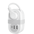 thumbnail image 1 of Multipletoma Extension 2 Tomas 2 Usb 1 Tipo C 1.2m Xtellar blanco, 1 of 3