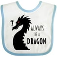 thumbnail image 3 of Inktastic Always Be a Dragon Boys or Girls Baby Bib, 3 of 4