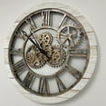 thumbnail image 7 of THE GEARS CLOCK Wall Clock with Real Moving Gears AM-LI_ 24 in Round Desert-Beige, 7 of 7