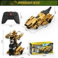 thumbnail image 7 of Allaugh Dinosaur Transform RC Cars 2.4Ghz Remote Control Car Robot with 360 °Rotation One Button Deformation Car Toy Gifts for Boys Age 4-7 8-12, 7 of 7