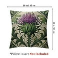 thumbnail image 4 of nygtbtfer Throw Pillows Cover  Green Curl Scottish Thistle Flower  Leaf Nature Purple Scotland Heraldic Pattern British Celtic Cushion Case Cotton Linen for Fall Home Decor 22x22in, 4 of 7