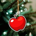 thumbnail image 3 of 50pcs Apple Paper Gift Tags,2.5 Inch Red Cute Apple Shape Tags with String for Handmade Arts Wedding Christmas and Holiday Party Decoration, 3 of 5