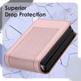 thumbnail image 4 of for Samsung Galaxy Z Flip 4 5G Slim Flip Case, Premium PU Leather Shockproof Drop Protective with Hinge Protection Phone Case Cover for Samsung Galaxy Z Flip 4 5G, Rosegold, 4 of 5
