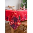 thumbnail image 5 of Mantel de fiesta ZHAOCHENG Feliz Navidad tela técnica impresa 39,3*55,1 pulgadas rojo, 5 of 5